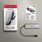 Axagon RVC-HI8KPD, USB-C -> HDMI 2.1 redukce / adaptér, 8K/60Hz, 4K/144Hz, HDR10+, PD100W 0,16 m USB Tipo C HDMI + USB Type-C (7)