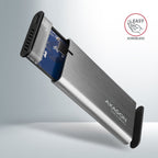 Axagon EEM2-SG2 caja para disco duro externo Caja externa para unidad de estado sólido (SSD) Gris M.2 (3)