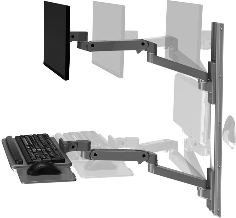 Ergotron 45-696-293 - Kit de montaje (2 brazos, 2 extensiones vista 3