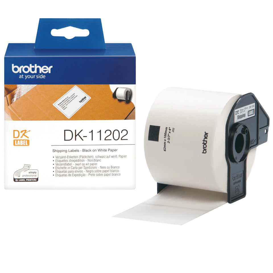 Brother DK-11202 cinta para impresora de etiquetas Negro sobre blanco (2)