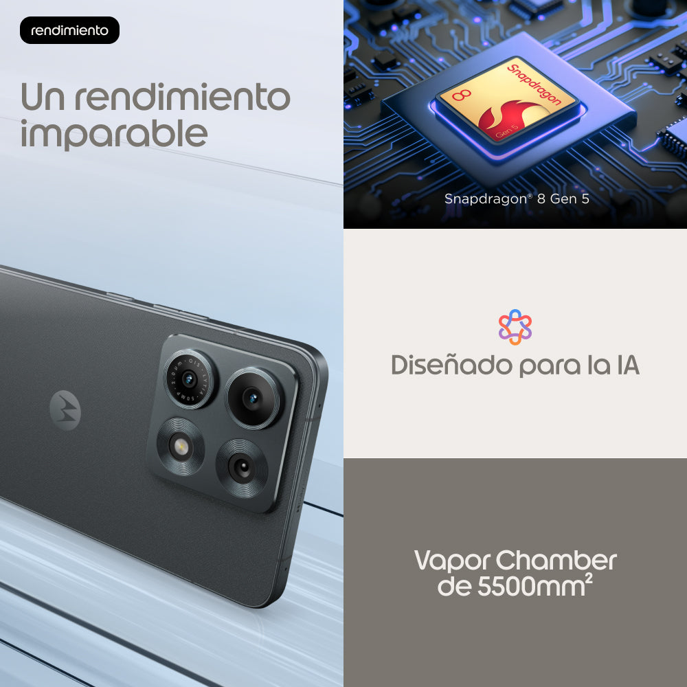 Motorola edge 70 max 17,3 cm (6.82") SIM doble Android 16.0 5G USB Tipo C 8 GB 256 GB 7100 mAh Gris (6)