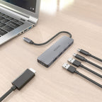 AISENS ASUC-5P028-GR base para portátil y replicador de puertos Alámbrico USB 3.2 Gen 1 (3.1 Gen 1) Type-C (6)