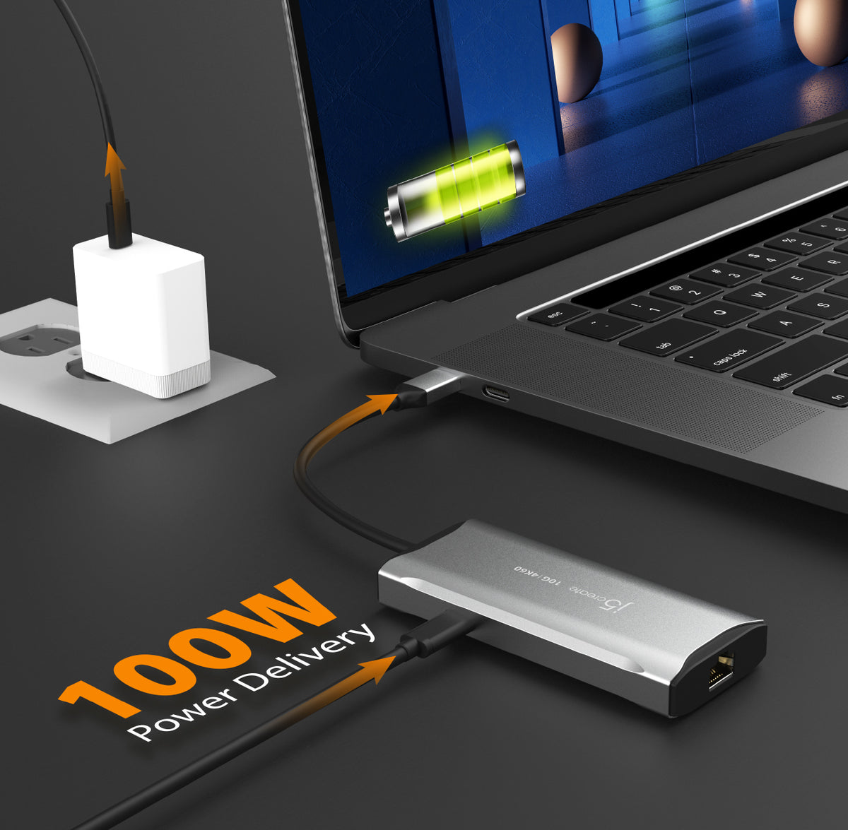 j5create JCD392 Alámbrico USB 3.2 Gen 1 (3.1 Gen 1) Type-C Gris (8)