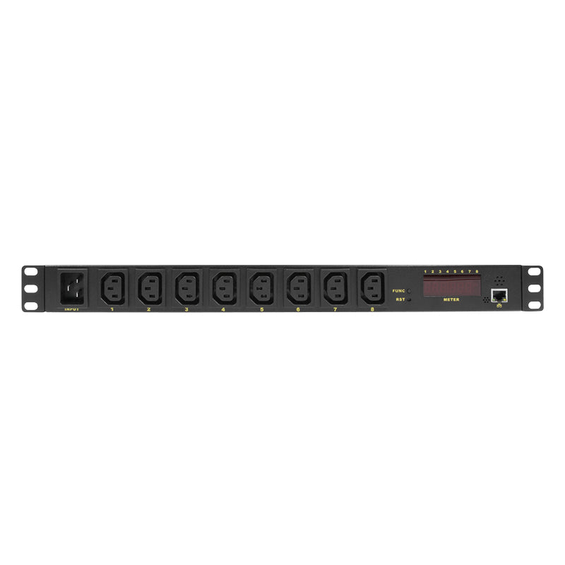 LogiLink PDU8P01 unidad de distribución de energía (PDU) 8 salidas AC 1U Negro