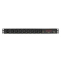 LogiLink PDU8P01 unidad de distribución de energía (PDU) 8 salidas AC 1U Negro