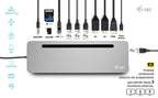 i-tec C31FLAT2PDPRO100WUK base para portátil y replicador de puertos Alámbrico