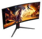AOC G4 CU34G4/69 pantalla para PC 86,4 cm (34") 3440 x 1440 Pixeles Negro, Rojo (8)