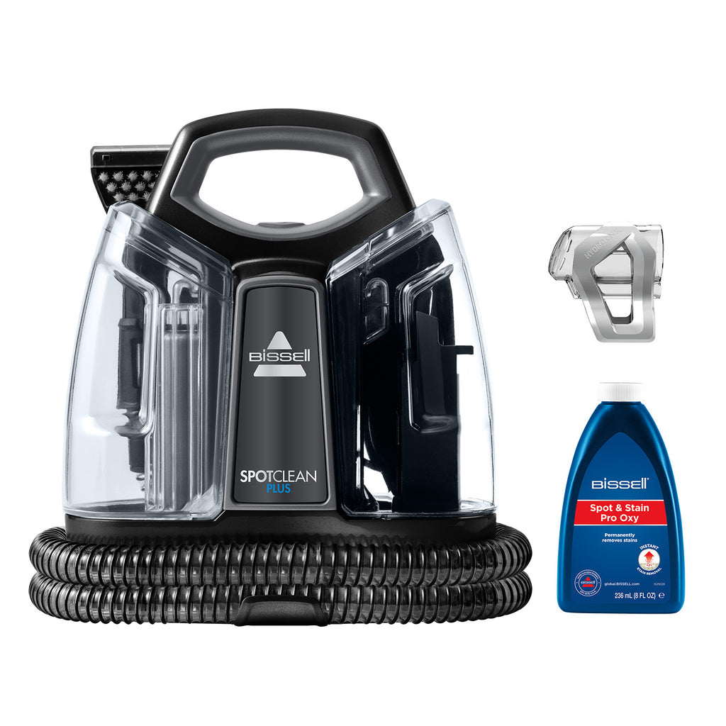 Bissell SpotClean Plus máquina de limpieza de alfombras Húmedo Negro, Transparente
