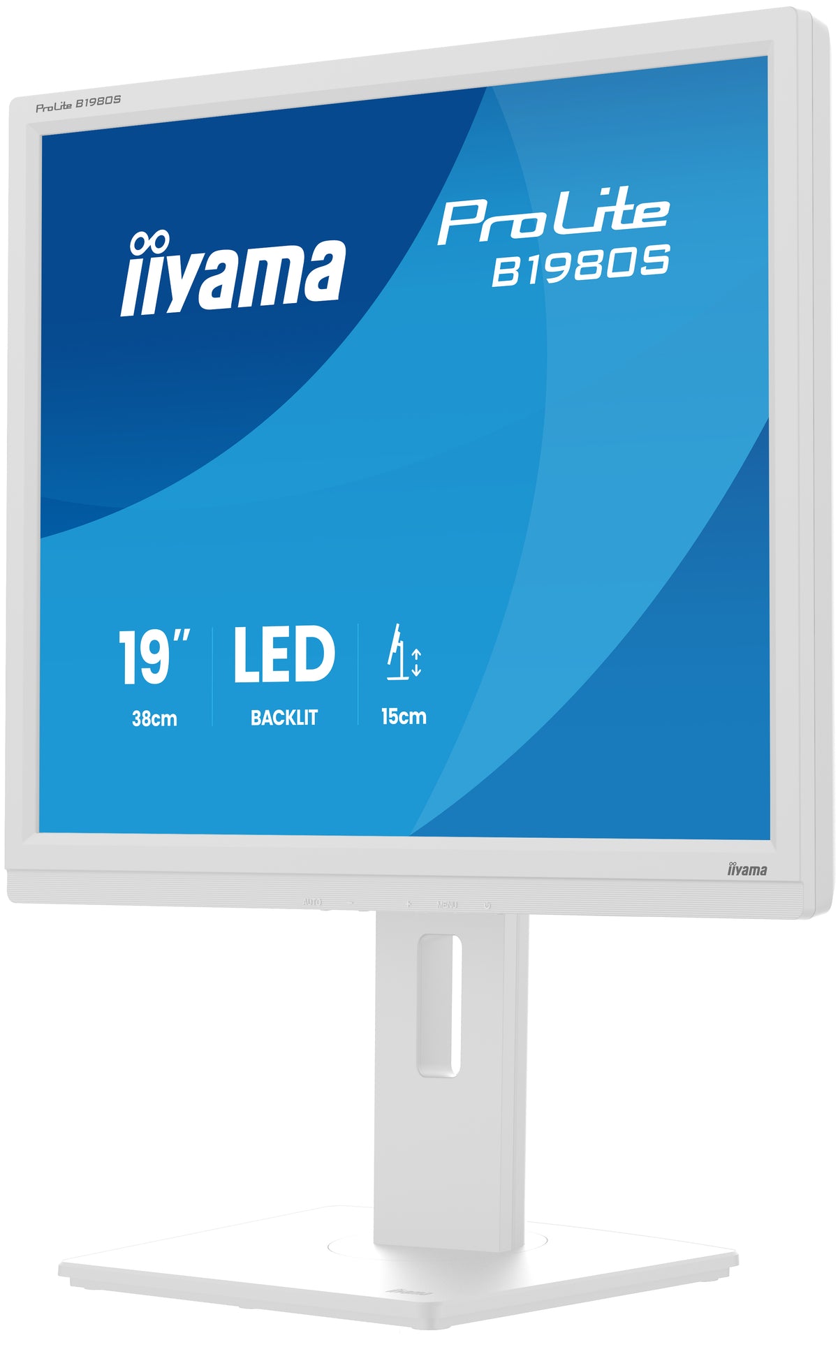 iiyama ProLite B1980S-W1 pantalla para PC 48,3 cm (19") 1280 x 1024 Pixeles SVGA LED Blanco (8)