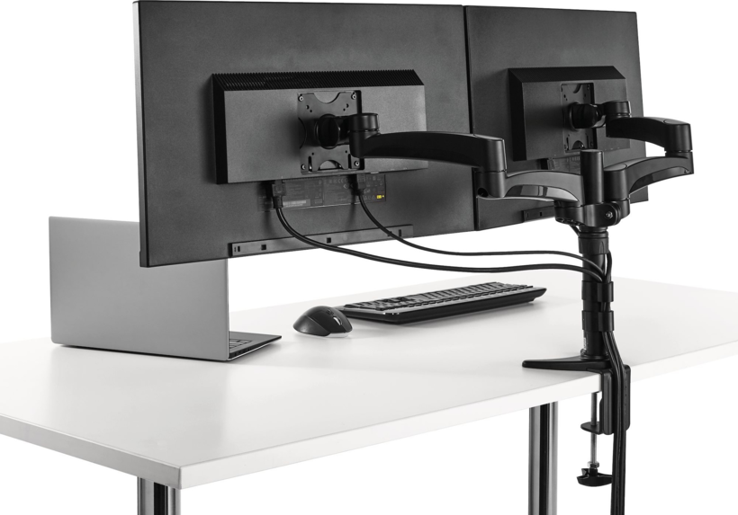 Startech ARMDUAL - Soporte con Mástil Ajustable de Fijación en Mesa para 2 (7)