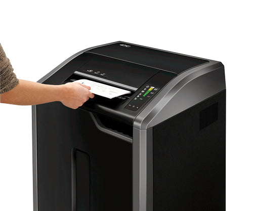 Fellowes 425Ci triturador de papel Corte cruzado 30 cm Negro, Plata (4)