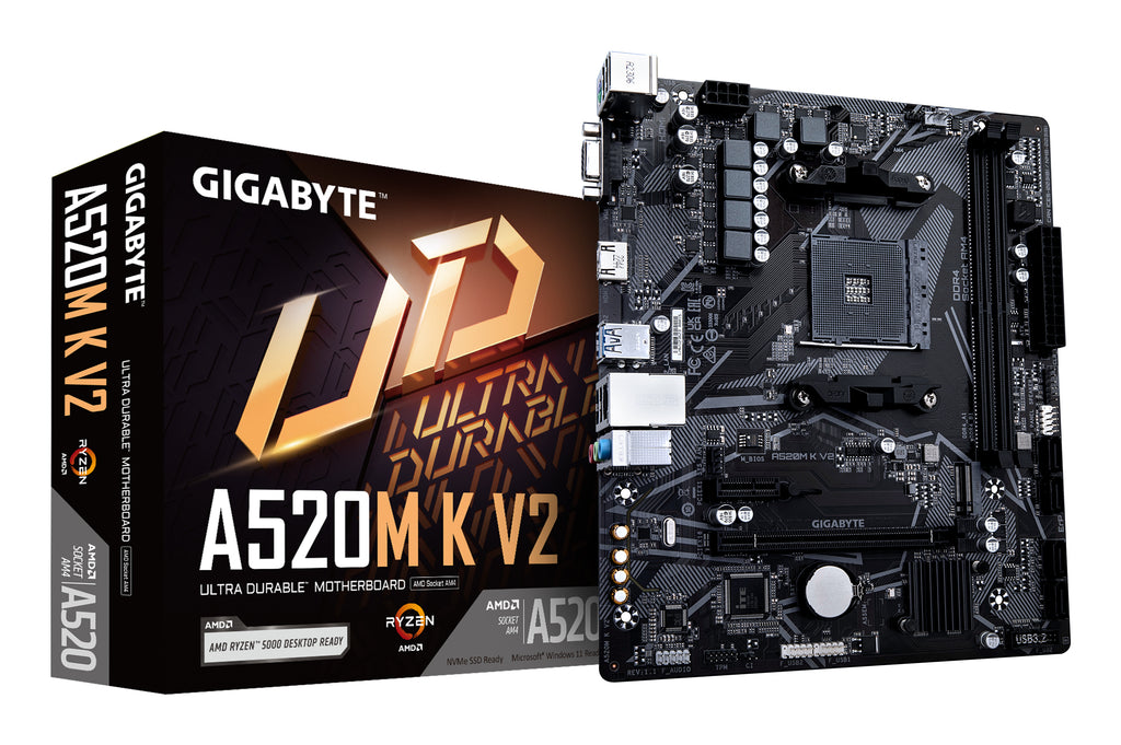 GIGABYTE A520M K V2 placa base AMD A520 Zócalo AM4 micro ATX (2)
