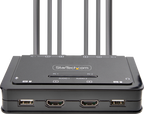 Startech C2-DH46-UA2-CBL-KVM - 4K 60Hz, Conmutador KVM / audio / USB, compacto (2)