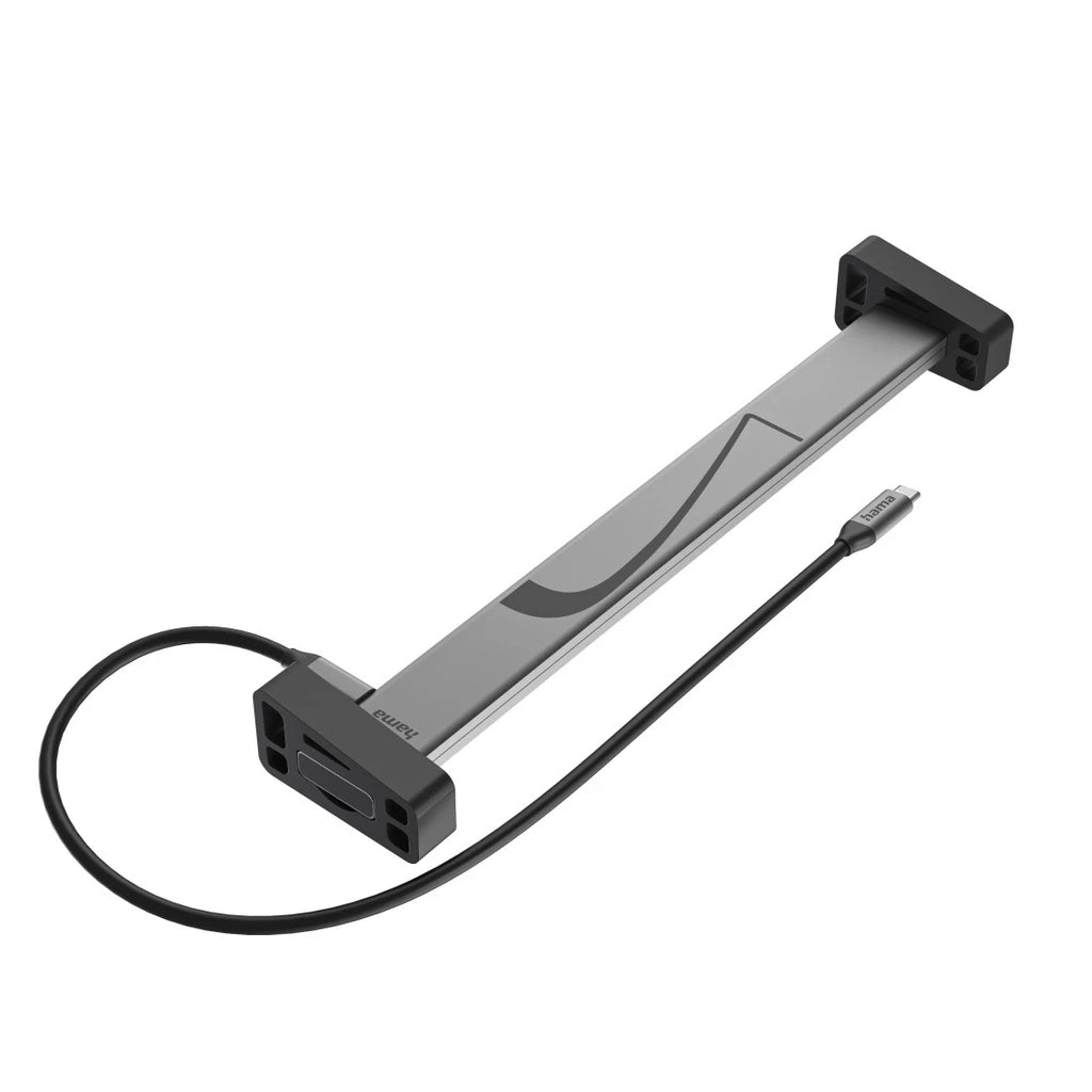 Hama 00200149 base para portátil y replicador de puertos Acoplamiento Negro, Gris