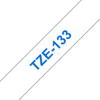 Brother TZE-133 cinta para impresora de etiquetas Azul sobre transparente (2)