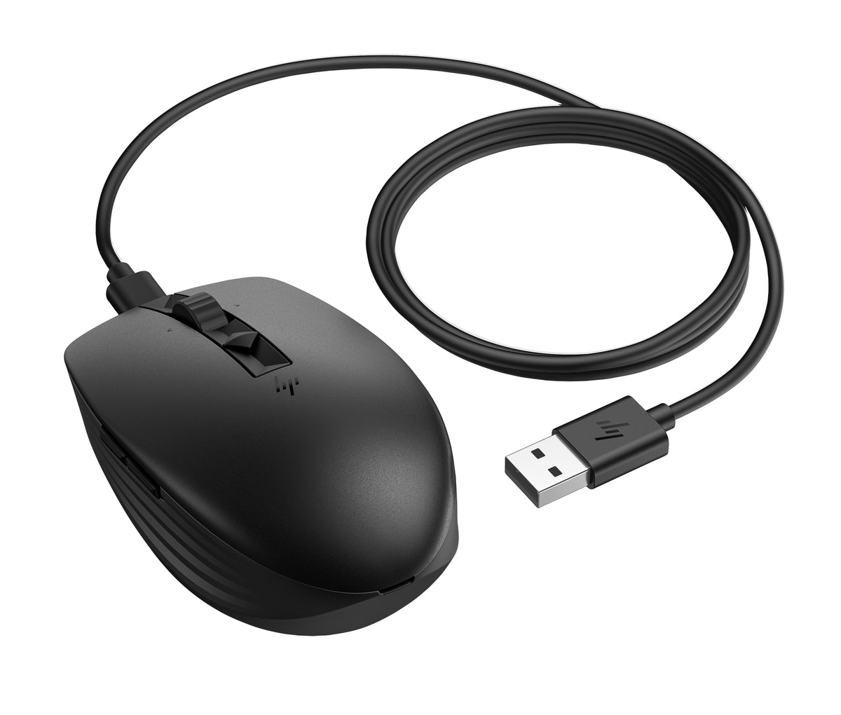 HP 710 Rechargeable Silent Black Bluetooth Mouse ratón Oficina Ambidextro RF Wireless + Bluetooth 3000 DPI (4)