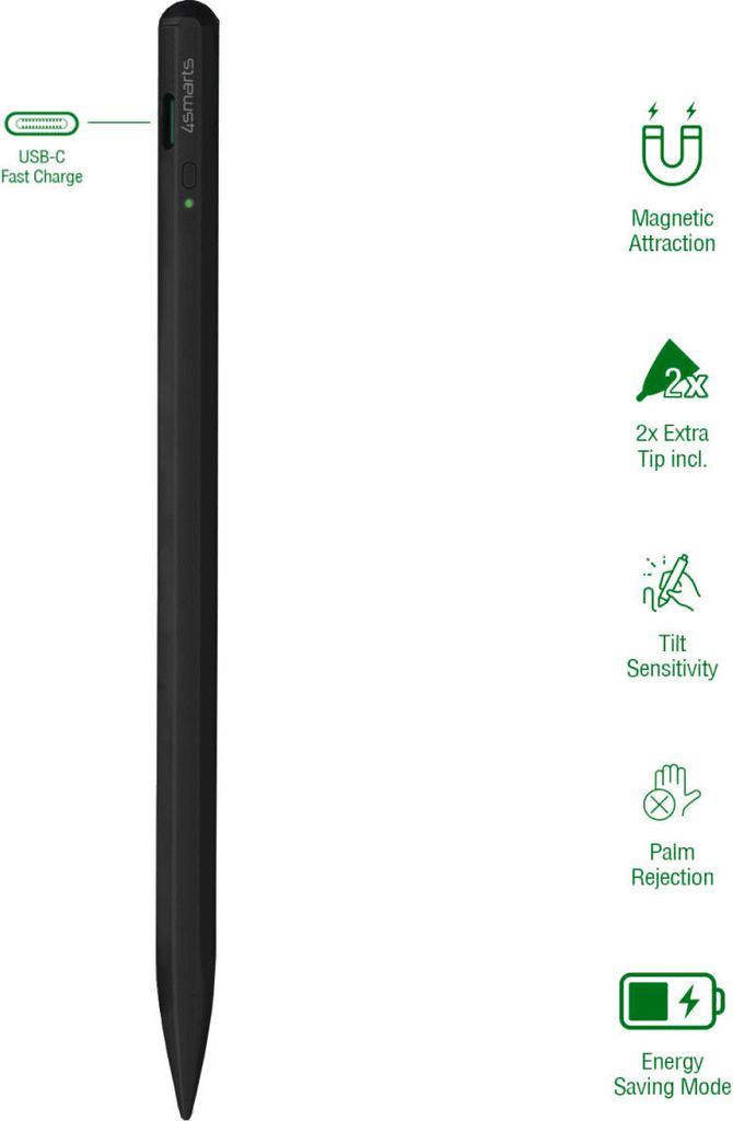 4smarts lápiz óptico activo Pencil Pro 3 negro