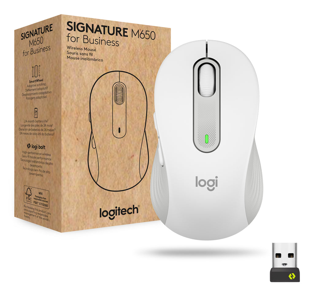 Logitech Signature M650 for Business ratón Oficina Mano derecha Óptico 4000 DPI (8)