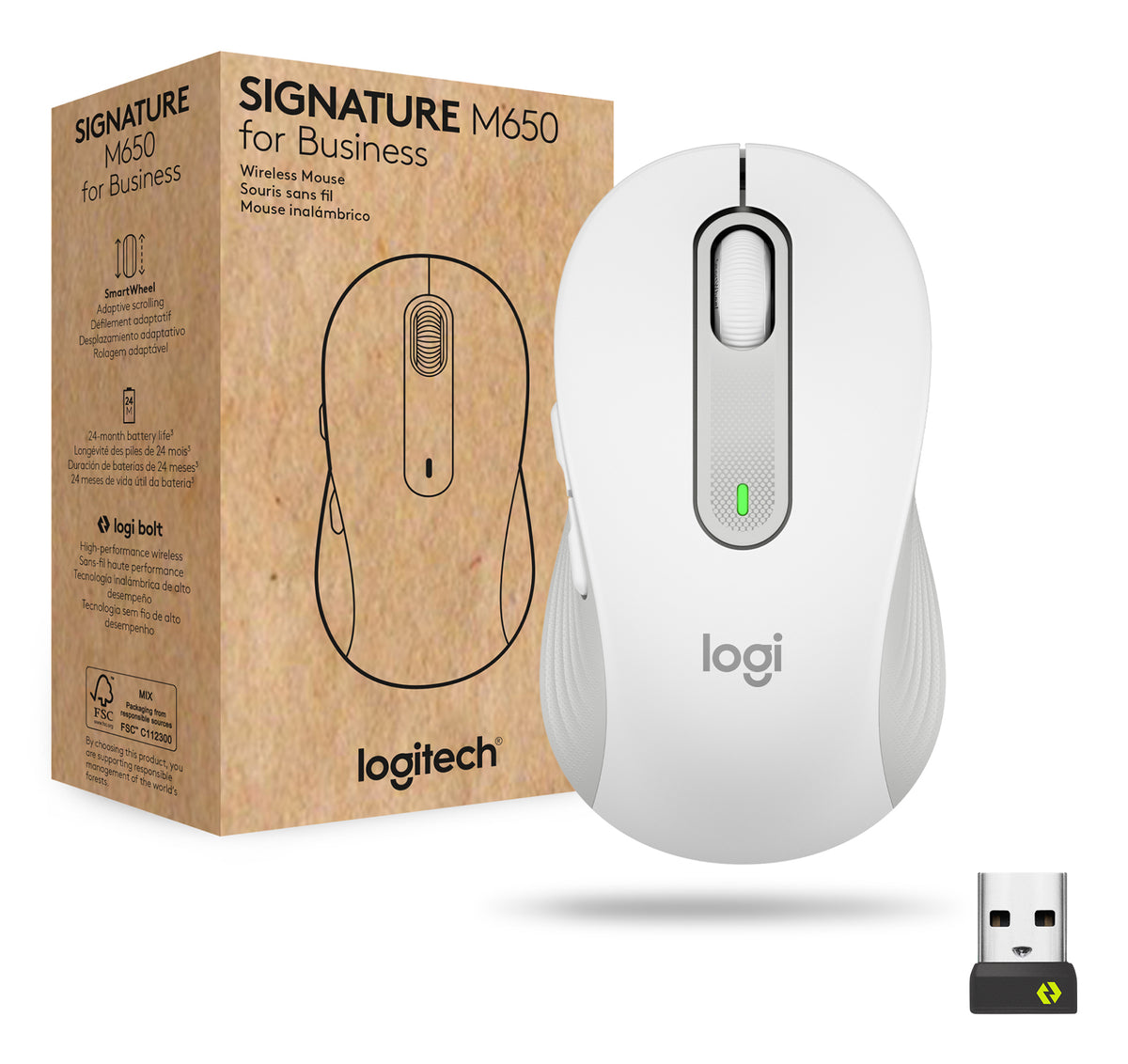 Logitech Signature M650 for Business ratón Oficina Mano derecha Óptico 4000 DPI (8)