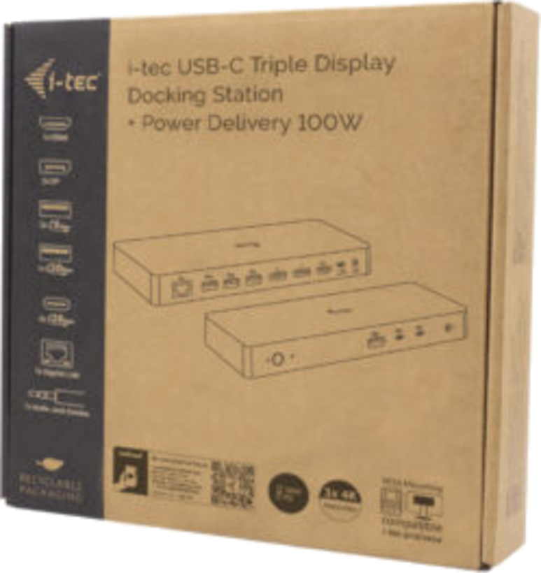 Docking i-tec USB-C - 2xDisplayPort+HDMI (5)