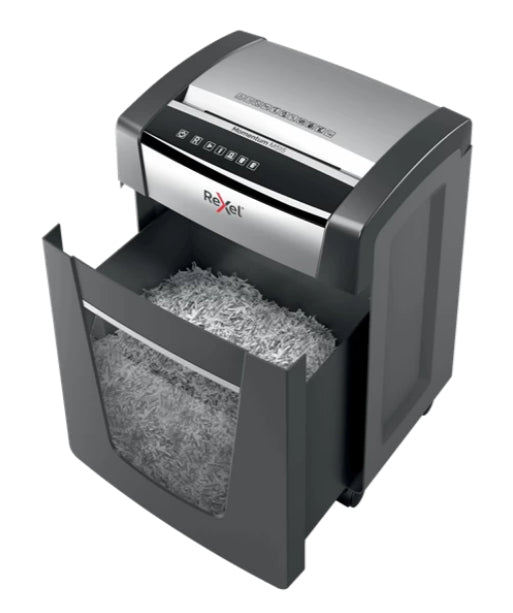 Rexel M515 triturador de papel Microcorte 60 dB 23 cm Negro, Plata
