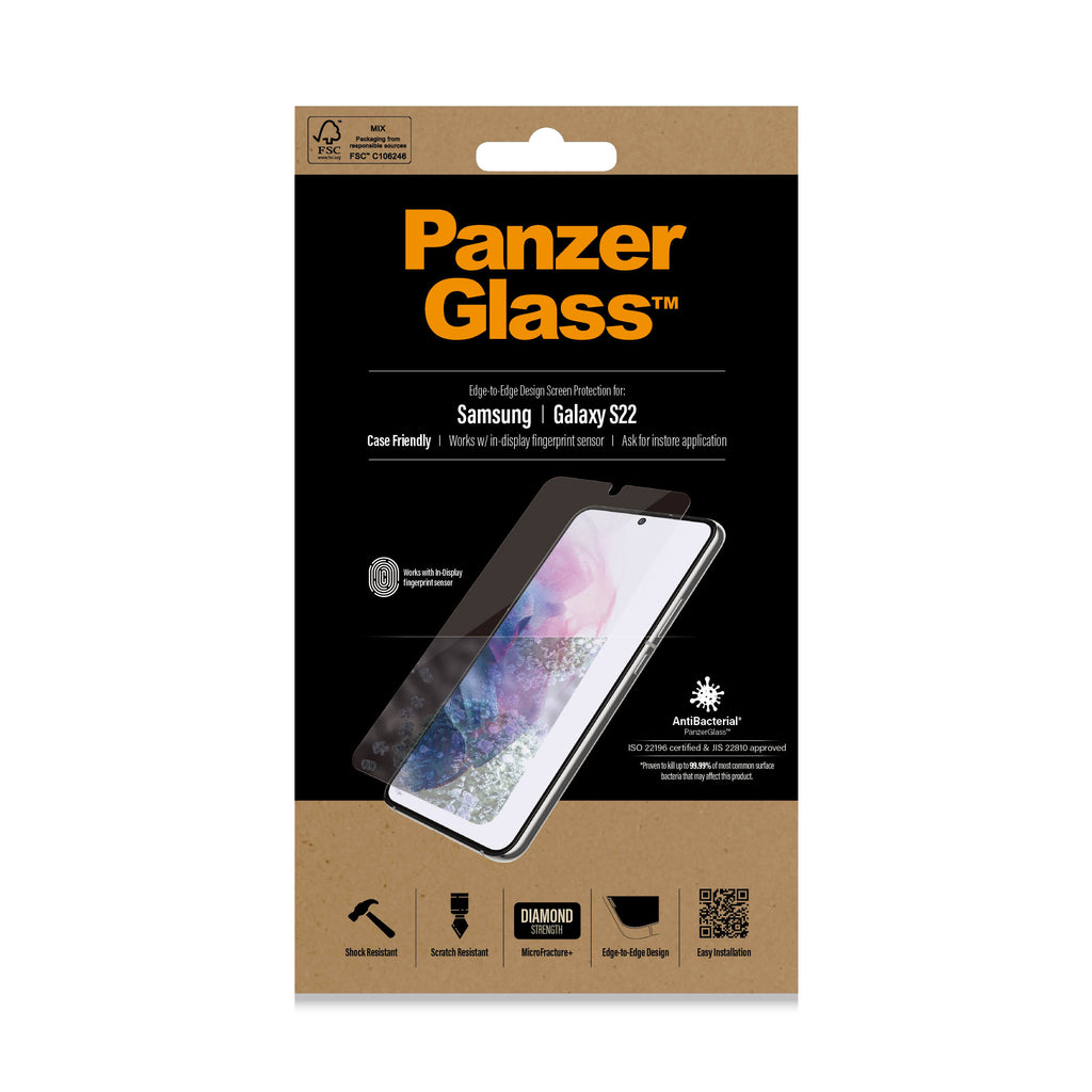 PanzerGlass ® UltraForce1 Samsung Galaxy S22 5G | Screen Protector Protector de pantalla 1 pieza(s) (2)