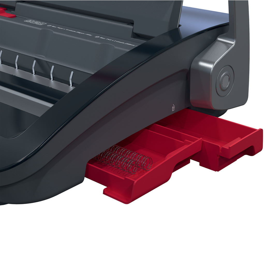 GBC WireBind WB15 Encuadernadora de espiral 125 hojas Negro, Rojo