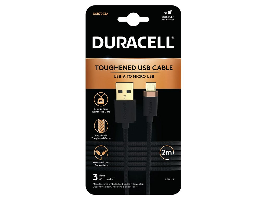 Duracell USB7023A cable USB Negro