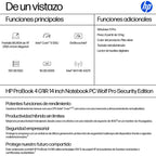 HP ProBook 4 G1iR Wolf Pro Security Edition Intel Core 5 120U Portátil 35,6 cm (14") WUXGA 16 GB DDR5-SDRAM 512 GB SSD Wi-Fi 6E (802.11ax) Windows 11 Pro Plata (5)
