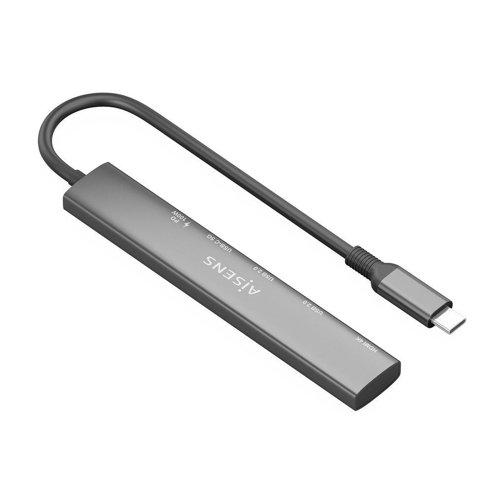 AISENS ASUC-5P022-GR base para portátil y replicador de puertos Alámbrico USB 3.2 Gen 1 (3.1 Gen 1) Type-C (3)