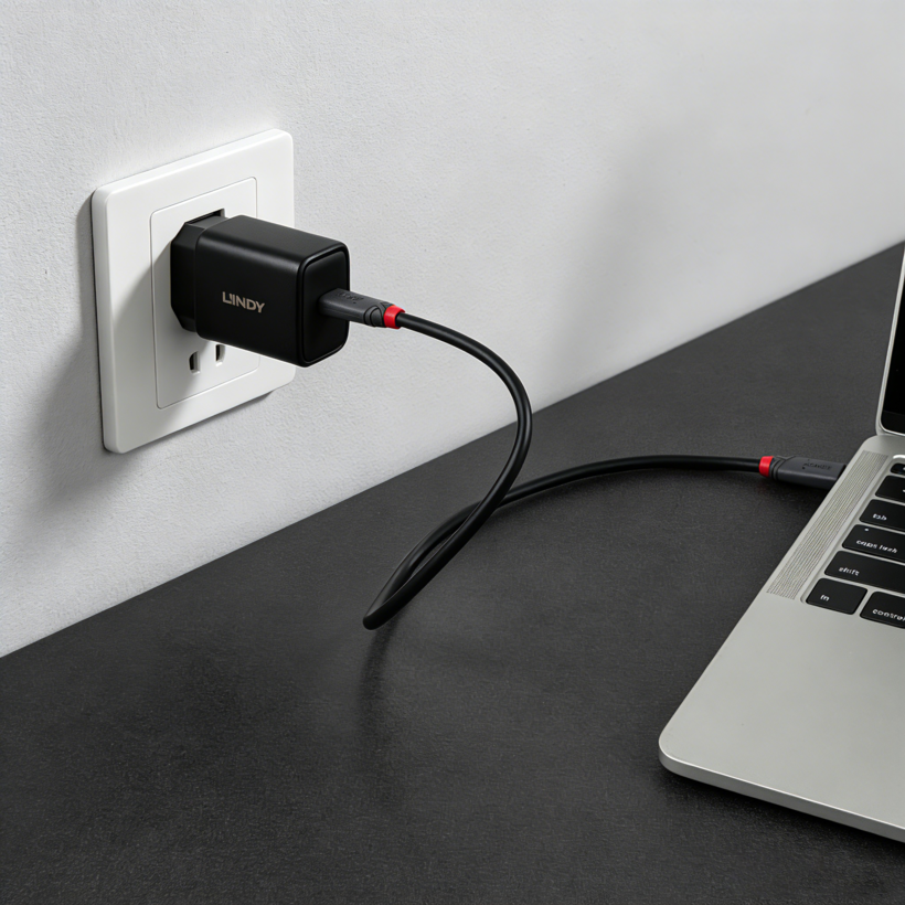 Adaptador carga LINDY 65 W USB-C GaN (5)