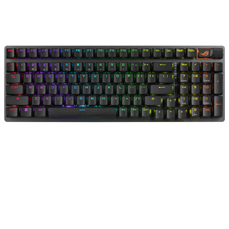 ASUS ROG Strix Scope II 96 Wireless teclado Juego USB + RF Wireless + Bluetooth AZERTY Francés Negro (5)