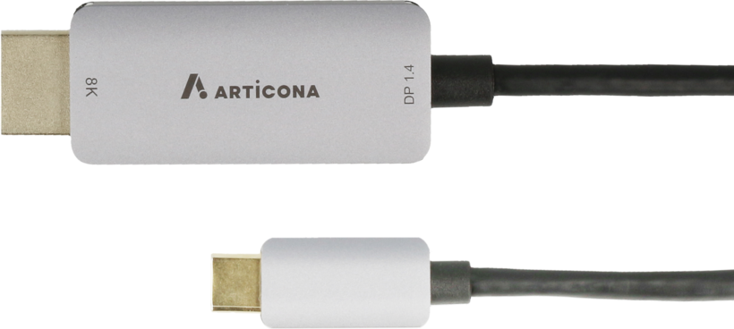 Cable USB tipo C m. - HDMI m. 2 m negro