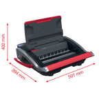 GBC WireBind WB15 Encuadernadora de espiral 125 hojas Negro, Rojo