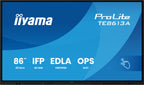 iiyama TE8613A-B3AG pantalla de señalización Panel plano interactivo 2,17 m (85.6") LCD Wifi 500 cd / m² 4K Ultra HD Negro Pantalla táctil Procesador incorporado Android 24/7 (2)