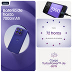 Motorola edge 70 fusion 17,2 cm (6.78") SIM doble Android 16.0 5G USB Tipo C 8 GB 256 GB 7000 mAh Violeta (9)