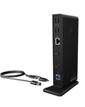 ICY BOX IB-DK2251AC Alámbrico USB 3.2 Gen 2 (3.1 Gen 2) Type-A Negro