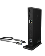 ICY BOX IB-DK2251AC Alámbrico USB 3.2 Gen 2 (3.1 Gen 2) Type-A Negro
