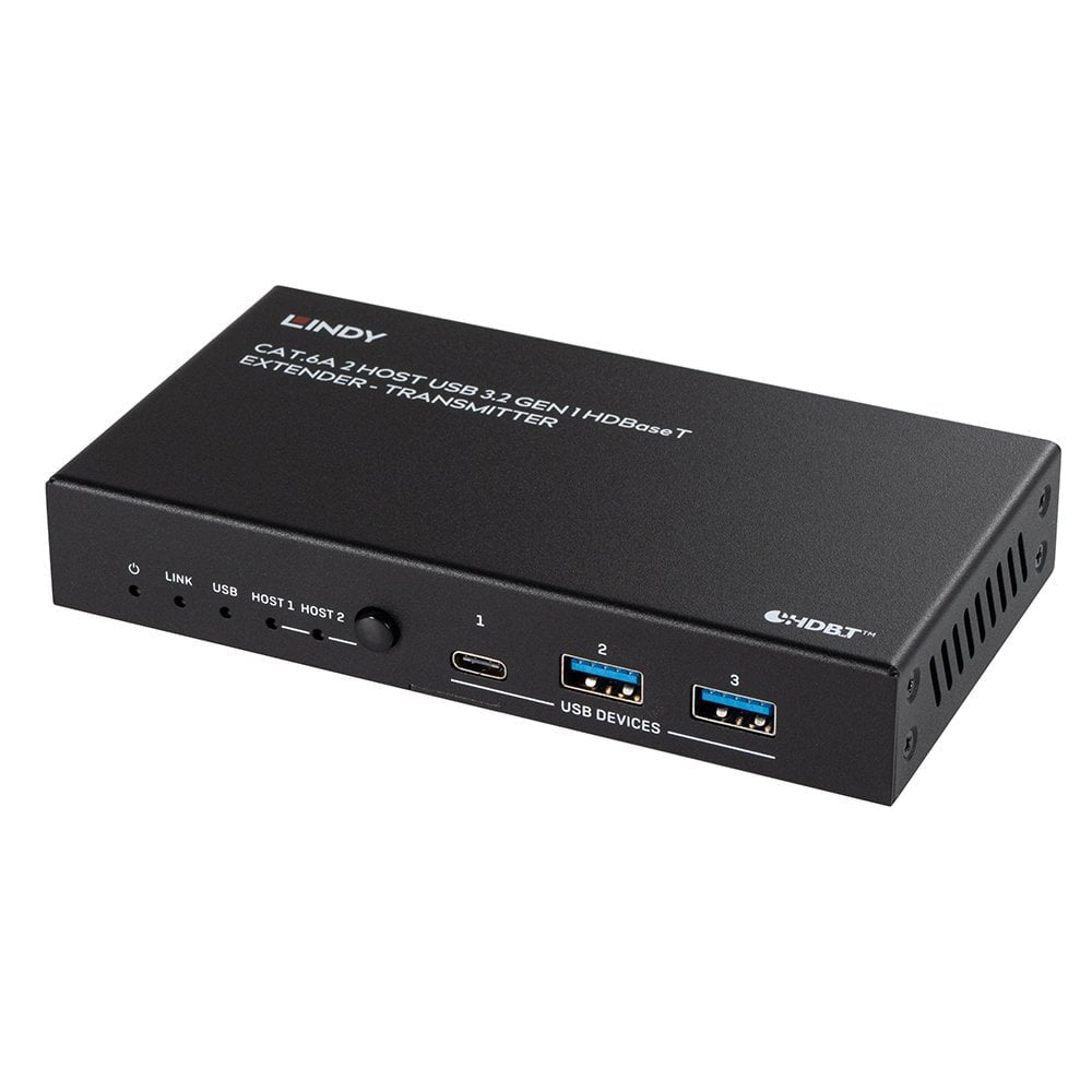 Lindy 43421 ampliador de red Transmisor y receptor de red Negro (6)