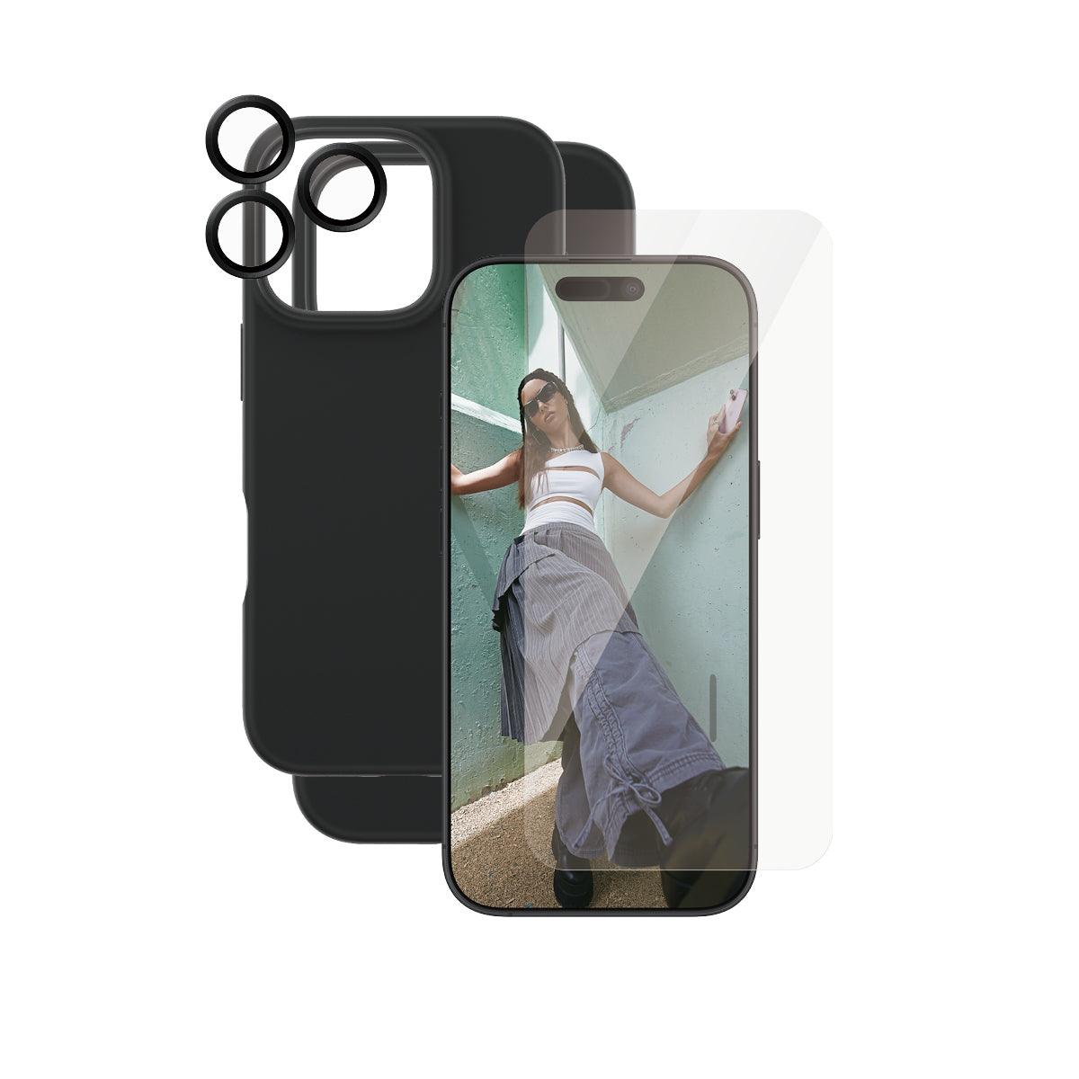 PanzerGlass CARE™ by ® 3-in-1 Bundle iPhone 16 Pro Protector de pantalla Apple 1 pieza(s)