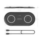 AISENS ASCH-15W2WC060-BK cargador de dispositivo móvil Auriculares, Smartphone Cargador inalámbrico Interior (6)