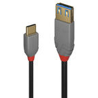 Lindy 36895 cable USB USB 3.2 Gen 2 (3.1 Gen 2) 0,15 m USB C USB A 10 Gbit/s Negro (2)