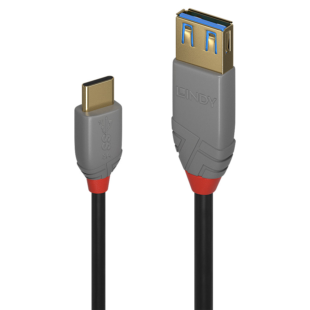 Lindy 36895 cable USB USB 3.2 Gen 2 (3.1 Gen 2) 0,15 m USB C USB A 10 Gbit/s Negro (2)
