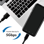 LogiLink CU0169 cable USB USB 3.2 Gen 1 (3.1 Gen 1) 1,5 m USB C USB A 5 Gbit/s Negro (4)