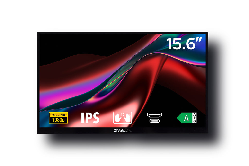 Verbatim 49592 pantalla para PC 39,6 cm (15.6") 1920 x 1080 Pixeles Full HD LCD Pantalla táctil Negro (3)