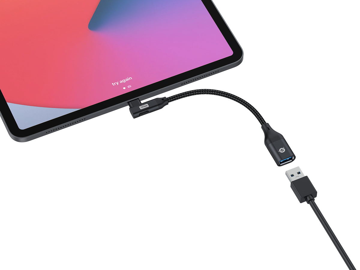 Conceptronic ABBY19B cambiador de género para cable USB-C USB-A Negro (6)