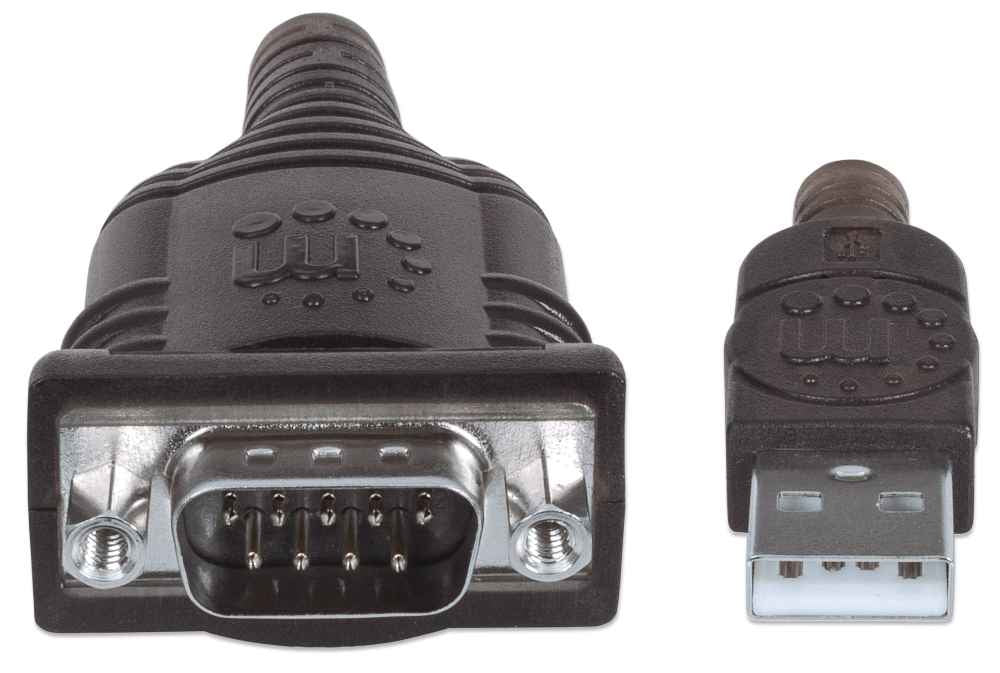 Manhattan 151849 cable de serie Negro 1,8 m Serial/COM/RS232/DB9 (3)