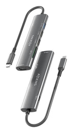 AISENS ASUC-7P027-GR base para portátil y replicador de puertos Alámbrico USB 3.2 Gen 1 (3.1 Gen 1) Type-C (9)