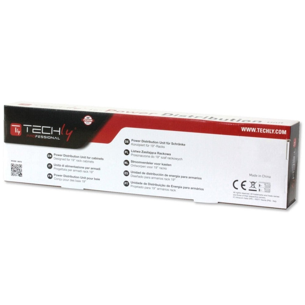 Techly 023776 base múltiple 2 m 12 salidas AC Interior Negro (5)