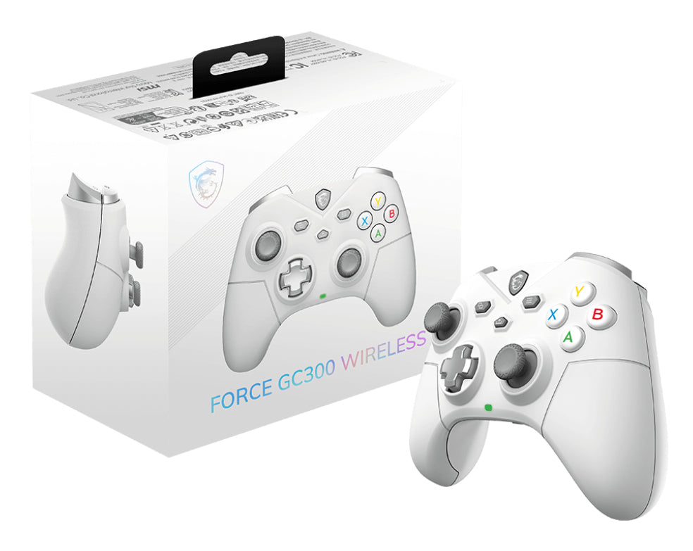 MSI FORCE GC300 WIRELESS WHITE Blanco USB 2.0 Gamepad Analógico PC (6)